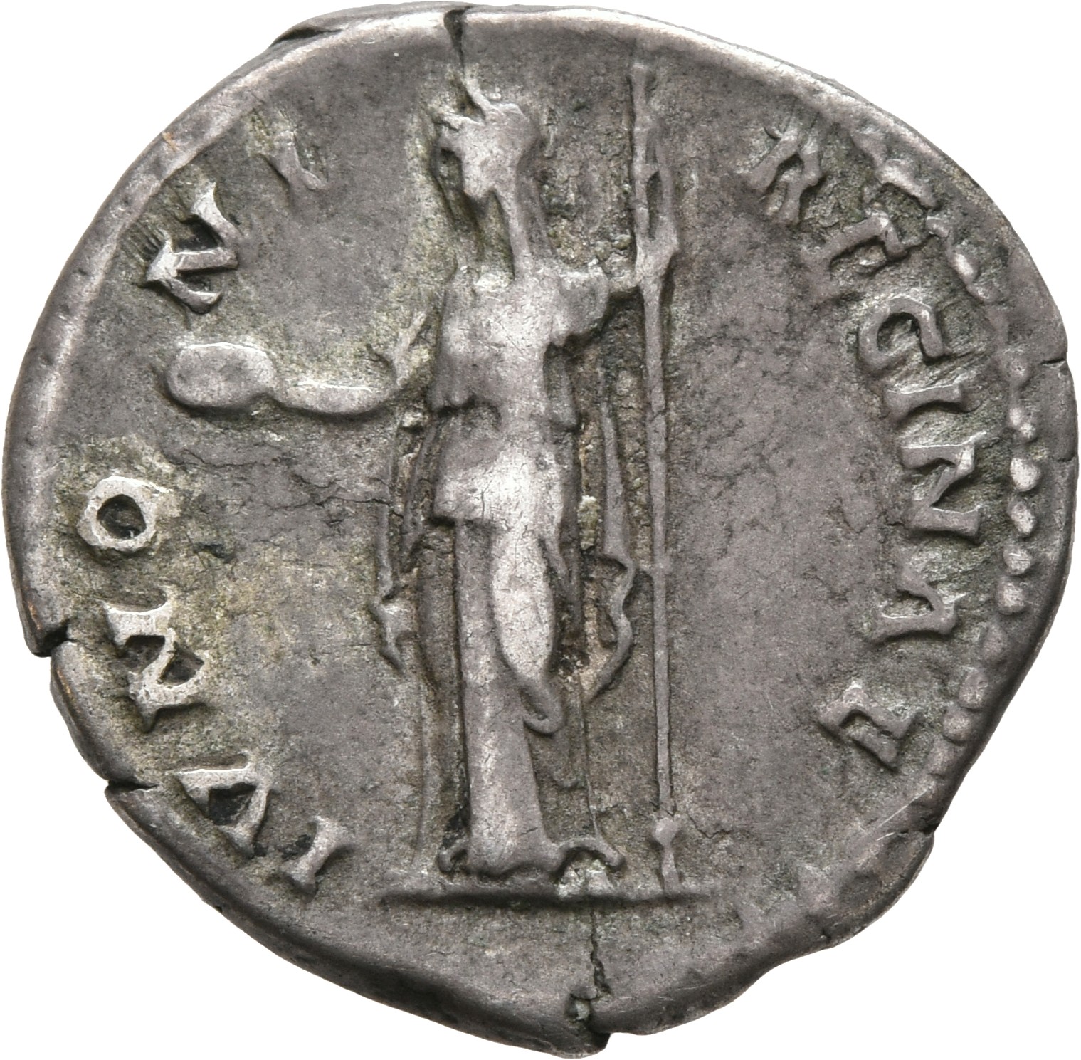 RIC II, Part 3 (second edition) Hadrian 2540 Hadrian reverse, Juno standing left, holding patera and sceptre