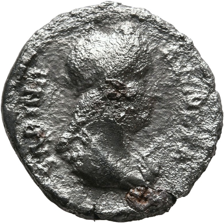 RIC II, Part 3 (second edition) Hadrian 2548 Hadrian obverse, Bust of Sabina, diademed, wearing stephane with hair in queu...