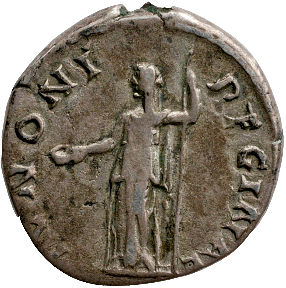 RIC II, Part 3 (second edition) Hadrian 2550 Hadrian reverse, Juno standing left, holding patera and sceptre