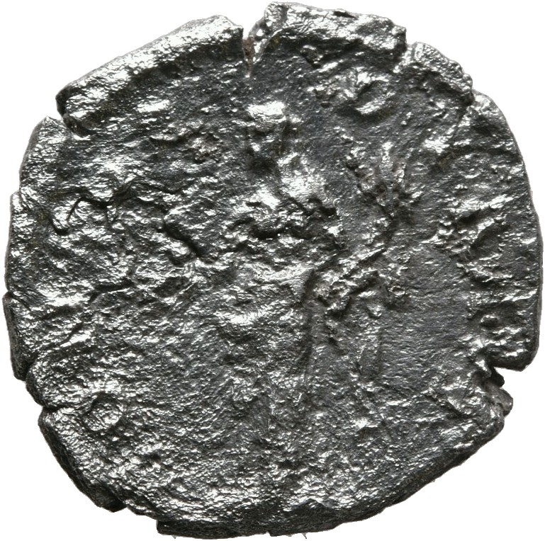 Hadrian reverse — Concordia standing left, resting on column, holding patera and (usually double) cornucopia