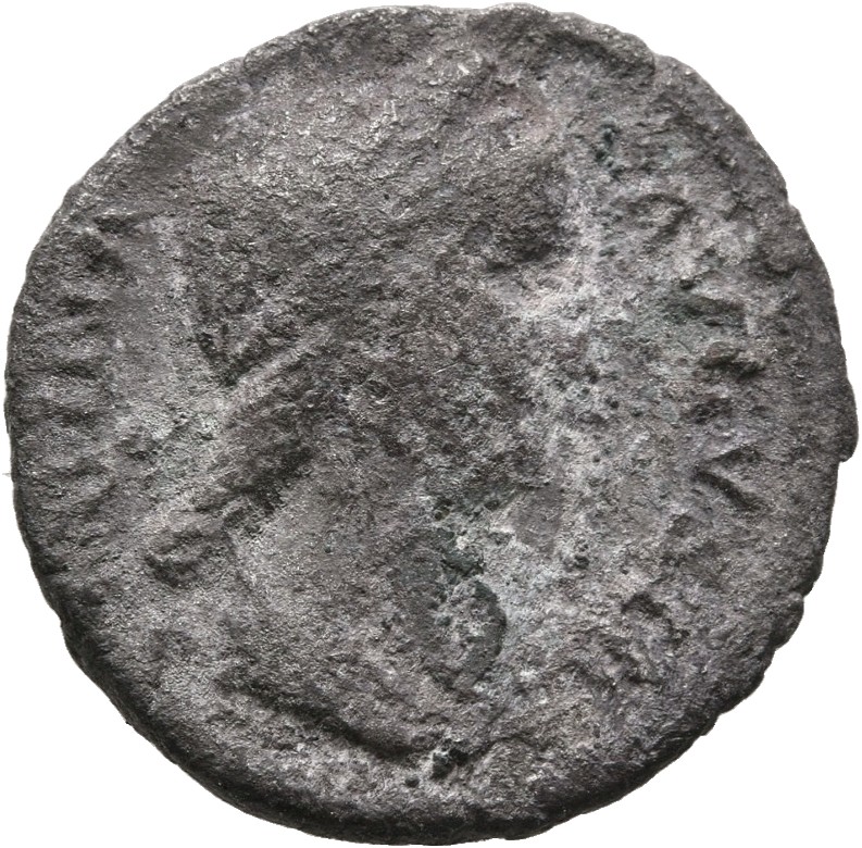 RIC II, Part 3 (second edition) Hadrian 2574 Hadrian obverse, Bust of Sabina, diademed, wearing stephane with hair in queu...