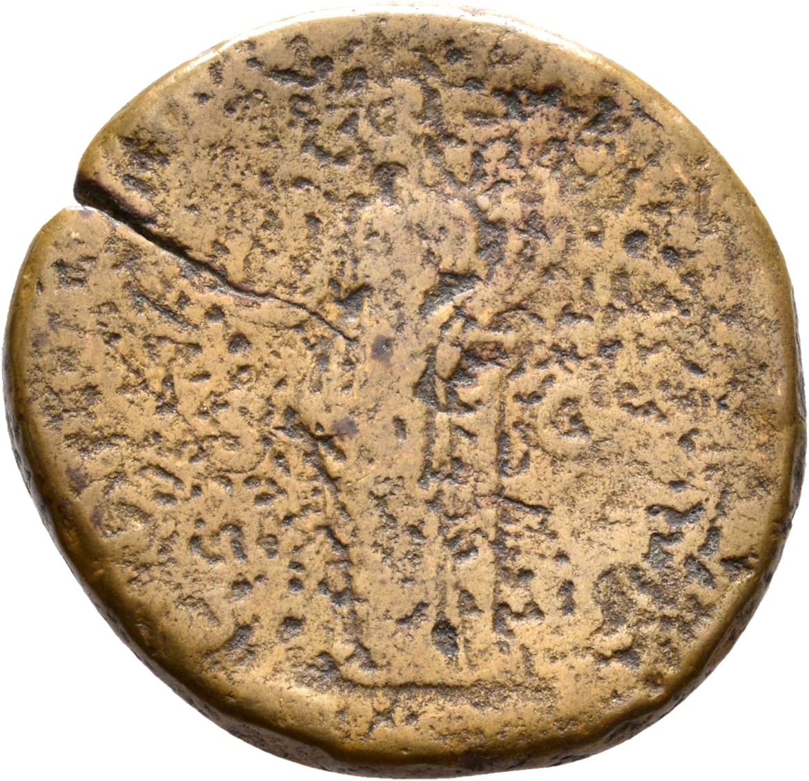 RIC II, Part 3 (second edition) Hadrian 2585 Hadrian reverse, Concordia standing left, resting on column, holding patera a...
