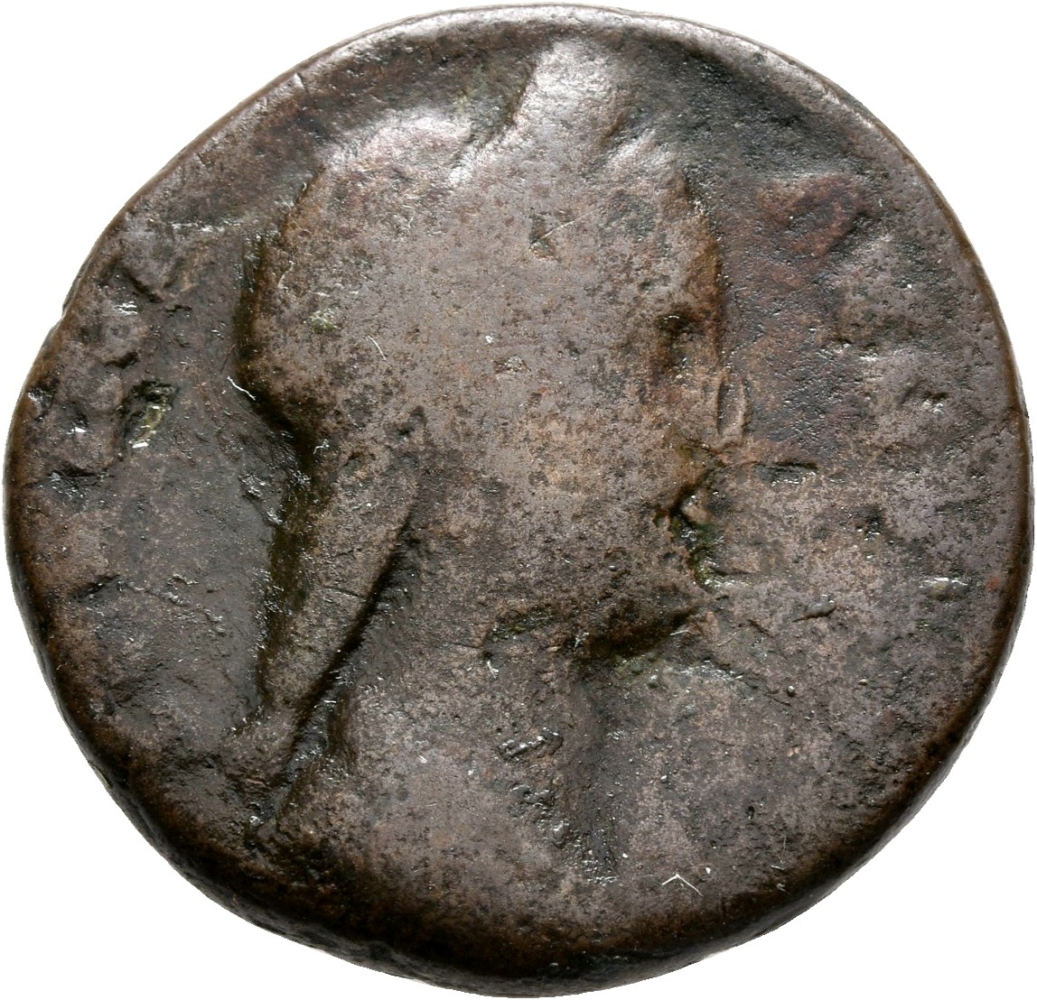 RIC II, Part 3 (second edition) Hadrian 2588 Hadrian obverse, Bust of Sabina, diademed, wearing stephane with hair in queu...