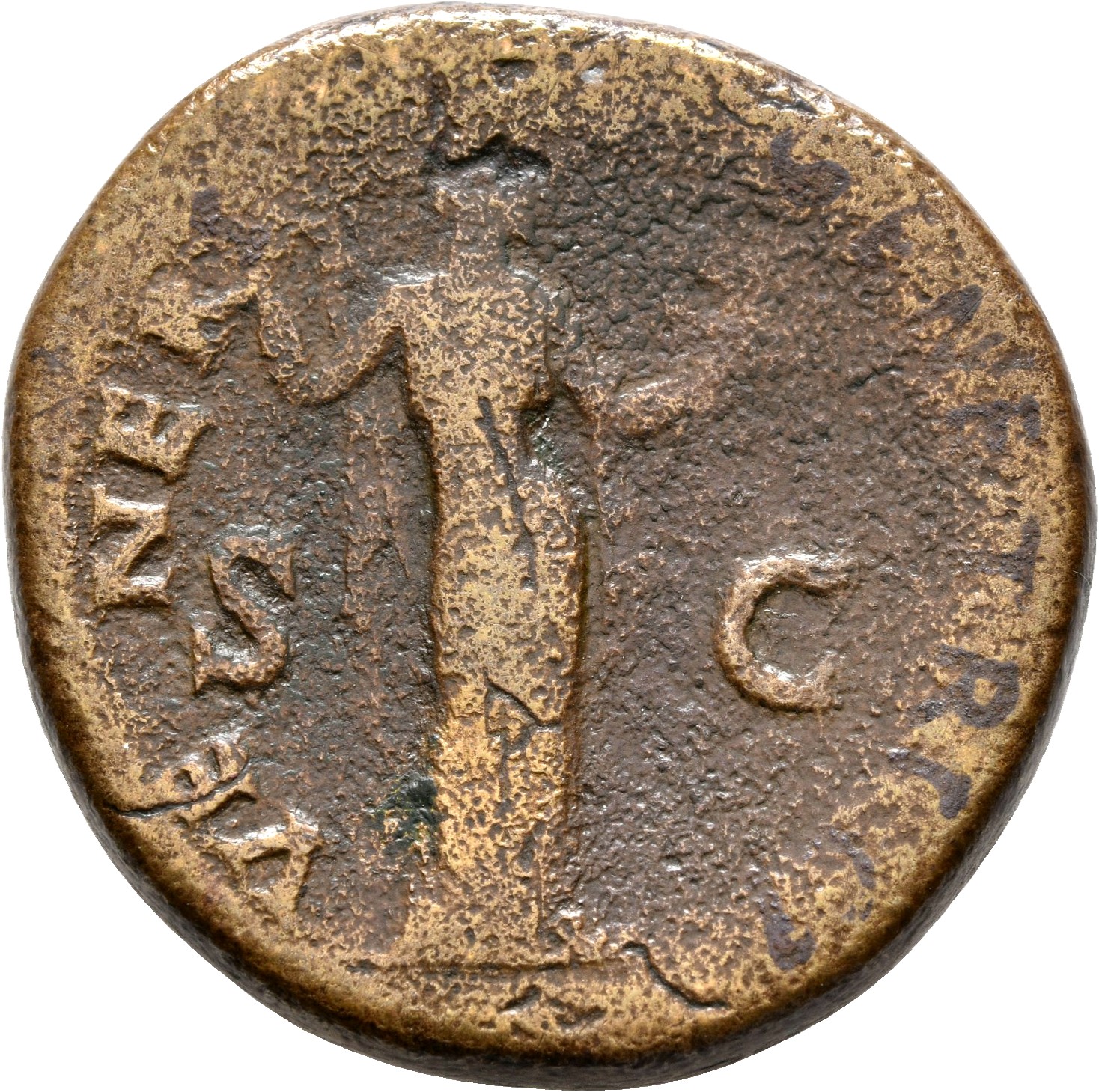 RIC II, Part 3 (second edition) Hadrian 2596 Hadrian reverse, Venus standing right, arranging drapery and holding apple