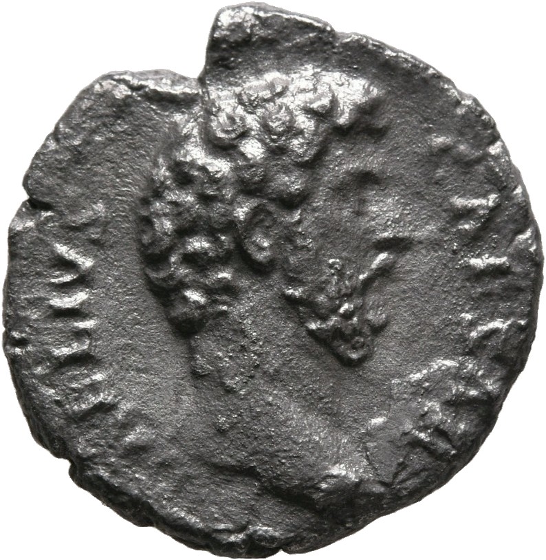 RIC II, Part 3 (second edition) Hadrian 2645 Hadrian obverse, Head of Lucius Aelius Caesar, right