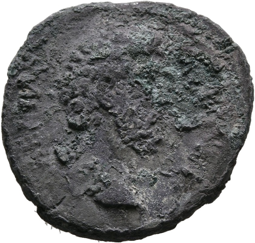 RIC II, Part 3 (second edition) Hadrian 2648 Hadrian obverse, Head of Lucius Aelius Caesar, right