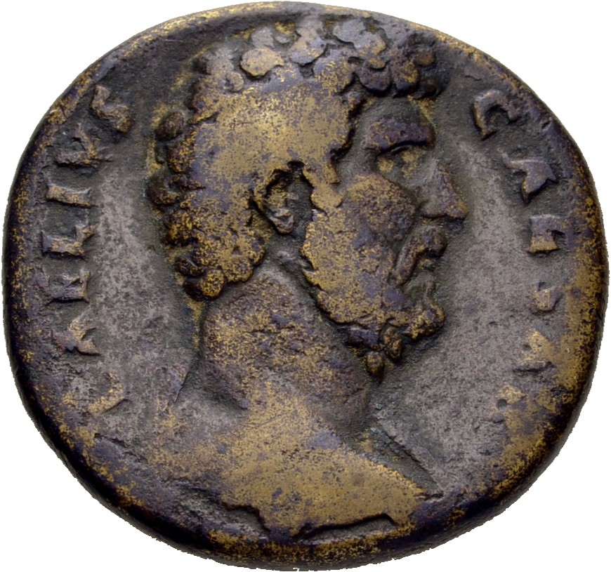 RIC II, Part 3 (second edition) Hadrian 2650-2652 Hadrian obverse, Büste v. Lucius Aelius Caesar n. r., Bart, drapiert