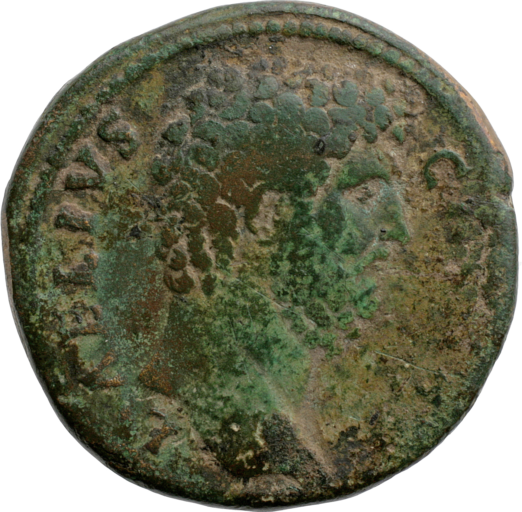 RIC II, Part 3 (second edition) Hadrian 2650 Hadrian obverse, Head of Lucius Aelius Caesar, right