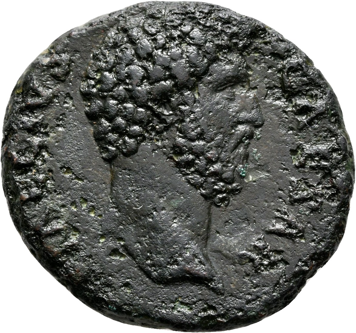 RIC II, Part 3 (second edition) Hadrian 2661 Hadrian obverse, Head of Lucius Aelius Caesar, right