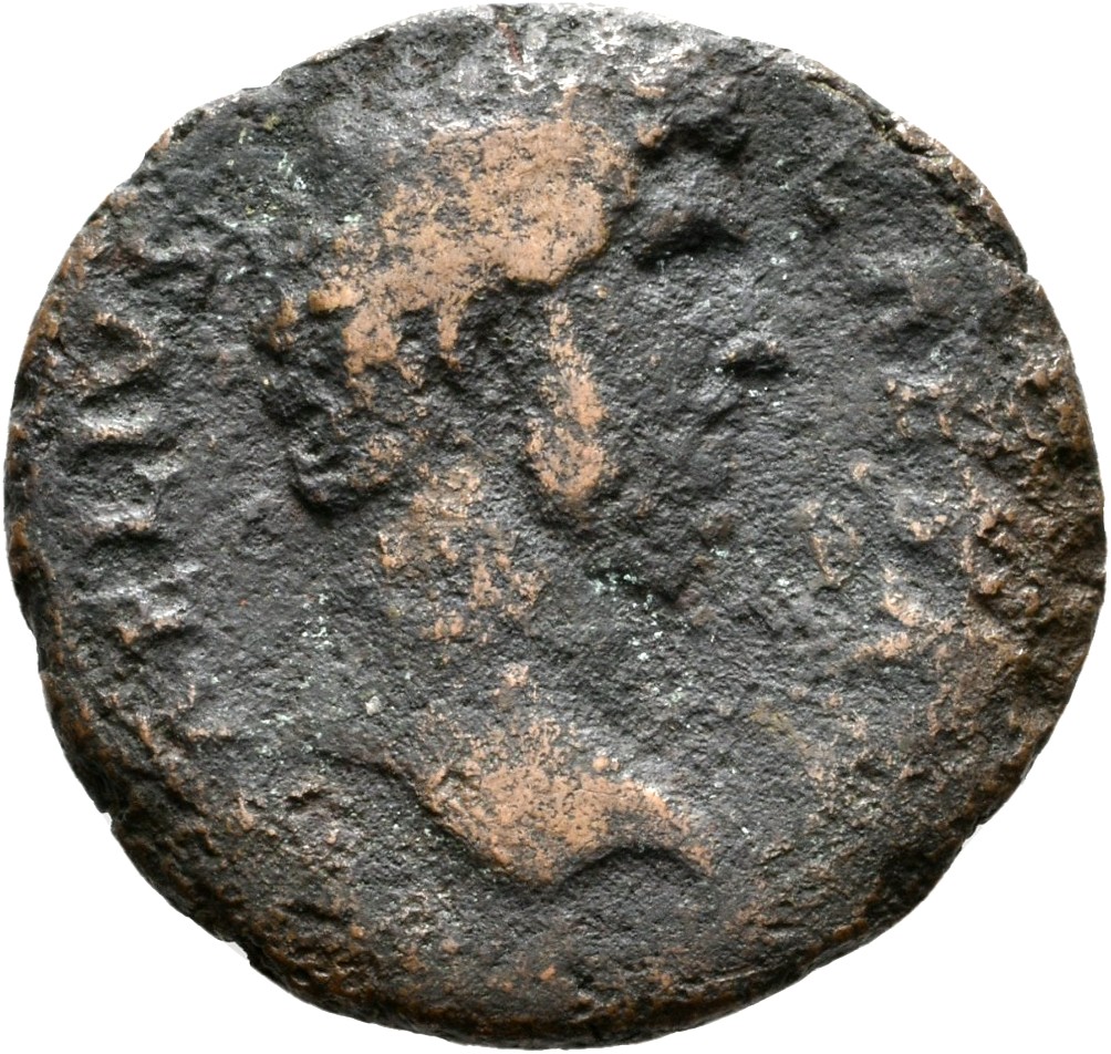 RIC II, Part 3 (second edition) Hadrian 2661 Hadrian obverse, Head of Lucius Aelius Caesar, right