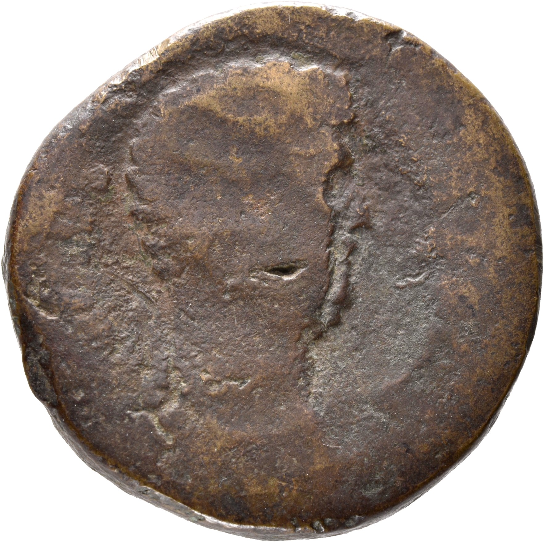 RIC II, Part 3 (second edition) Hadrian 2695 Hadrian obverse, Head of Lucius Aelius Caesar, right
