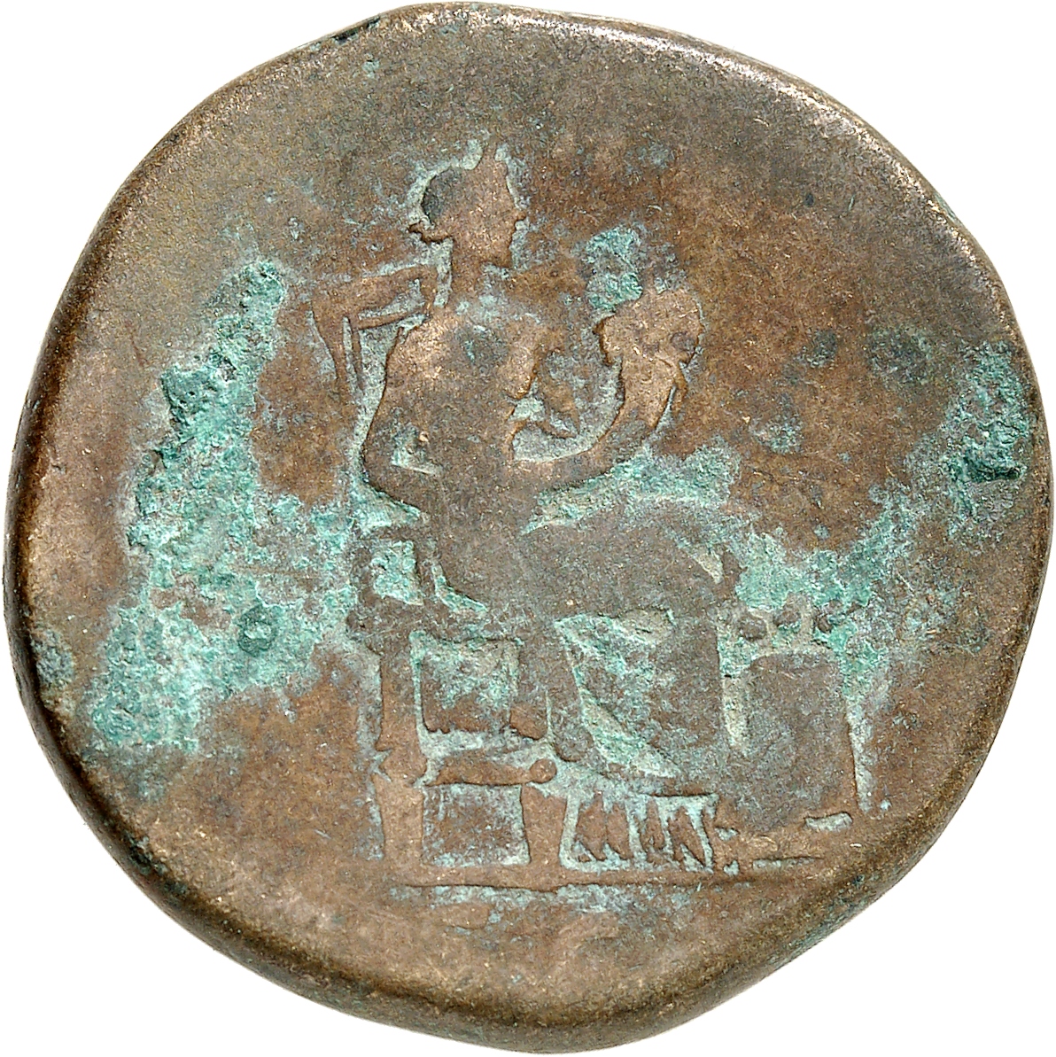 RIC II, Part 3 (second edition) Hadrian 270 Hadrian reverse, Annona standing right, holding cornucopia in both hands; at f...