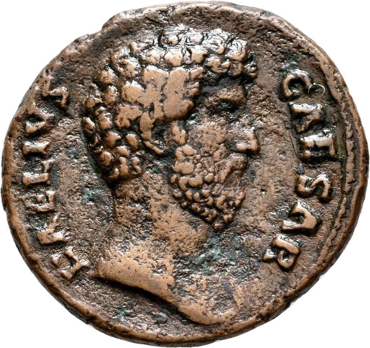 RIC II, Part 3 (second edition) Hadrian 2700 Hadrian obverse, Head of Lucius Aelius Caesar, right
