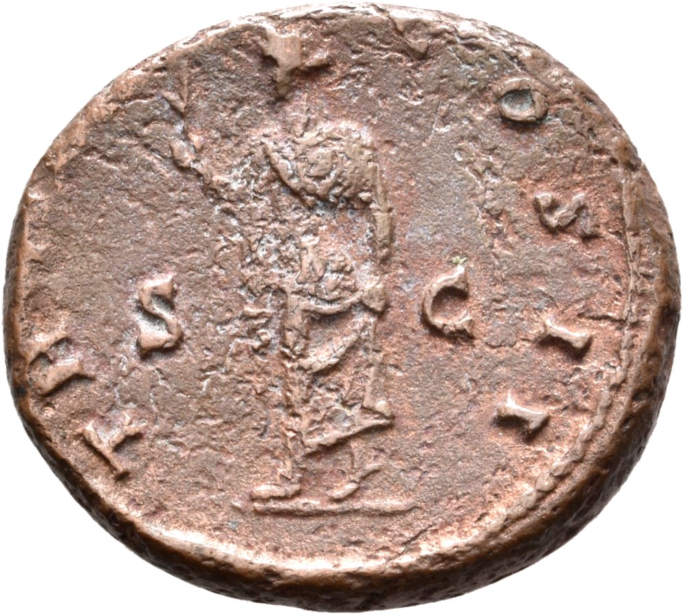 RIC II, Part 3 (second edition) Hadrian 2700 Hadrian reverse, Spes advancing left, holding flower and robe