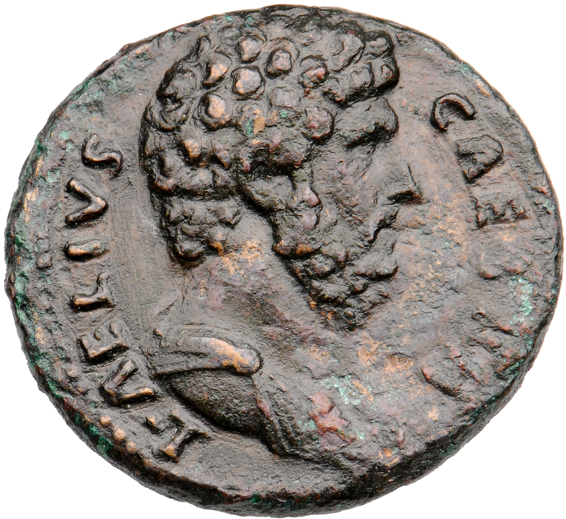 RIC II, Part 3 (second edition) Hadrian 2702 Hadrian obverse, Bust of Lucius Aelius Caesar, draped, right, viewed from rea...