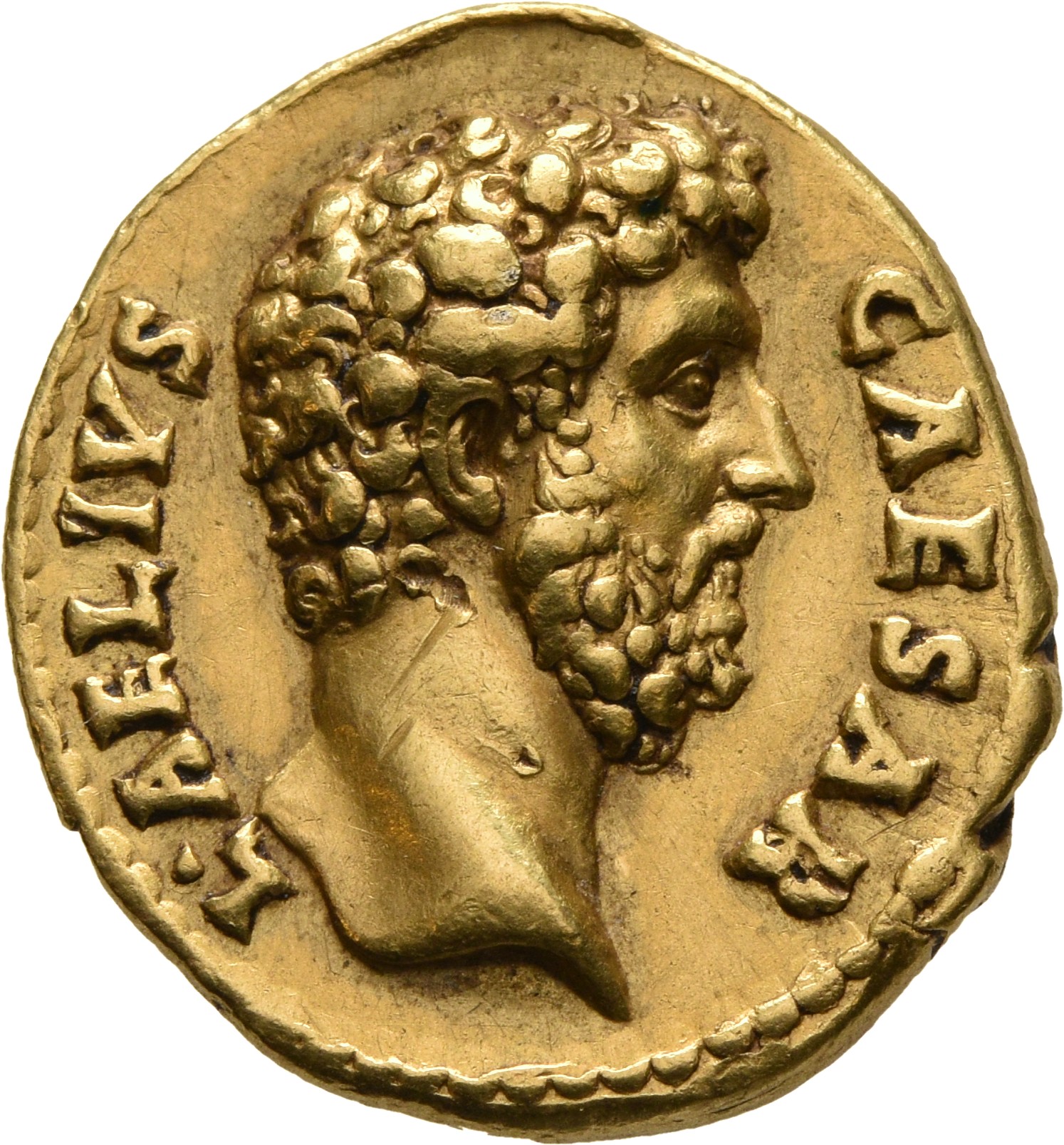 RIC II, Part 3 (second edition) Hadrian 2715 Hadrian obverse, Head of Lucius Aelius Caesar, right
