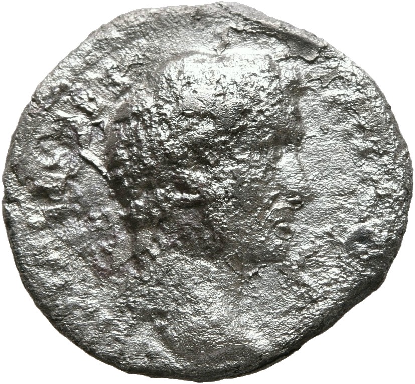 RIC II, Part 3 (second edition) Hadrian 2725 Hadrian obverse, Head of Antoninus Pius, right