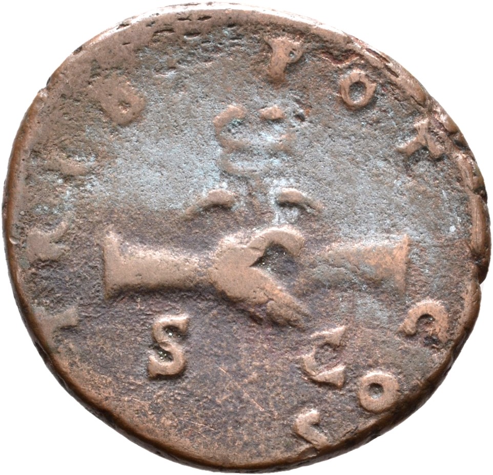 RIC II, Part 3 (second edition) Hadrian 2756 Hadrian reverse, Clasped hands, holding caduceus and two corn ears