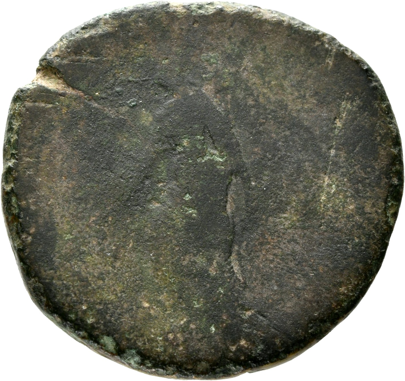 RIC II, Part 3 (second edition) Hadrian 276 Hadrian reverse, Salus, standing left, stepping on globe, holding patera and h...
