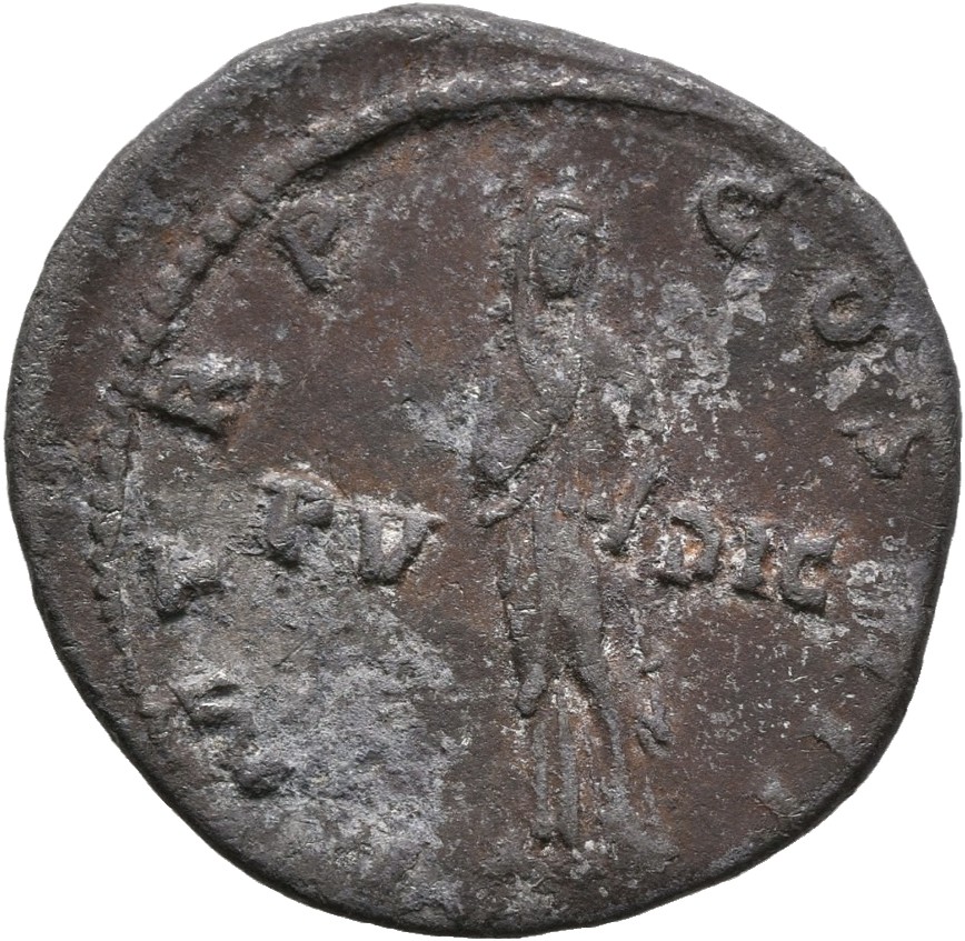 RIC II, Part 3 (second edition) Hadrian 294 Hadrian reverse, Pudicitia, veiled, standing facing