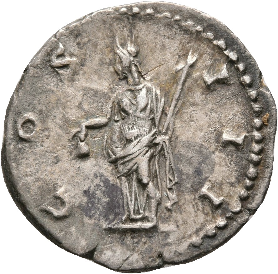 RIC II, Part 3 (second edition) Hadrian 2990 Hadrian reverse, Libertas standing left, holding pileus and vindicta