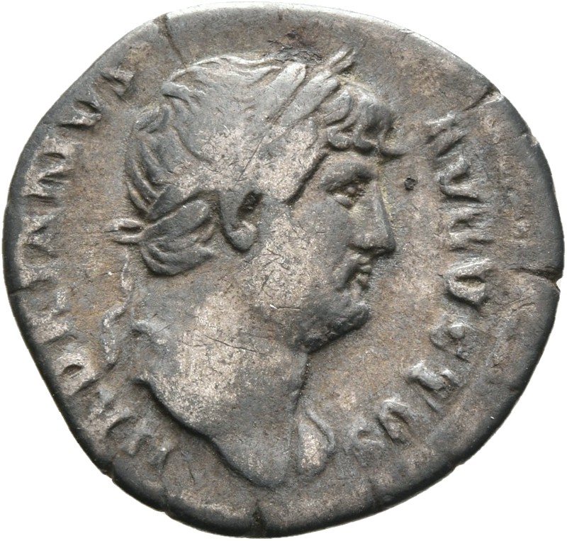 RIC II, Part 3 (second edition) Hadrian 2990 Hadrian obverse — Head of Hadrian, laureate, right