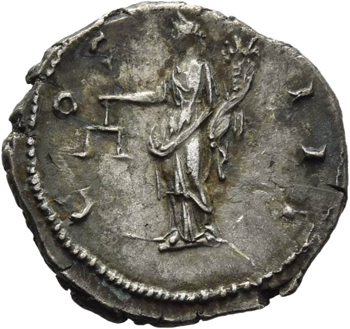 RIC II, Part 3 (second edition) Hadrian 3028 Hadrian reverse, Aequitas-Moneta standing left, holding scales and cornucopia