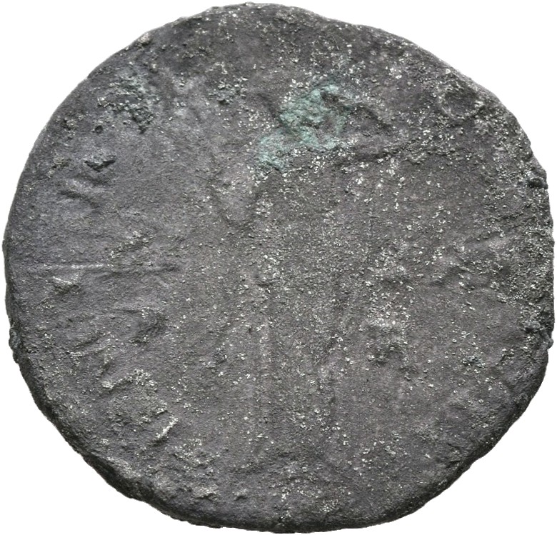 RIC II, Part 3 (second edition) Hadrian 303 Hadrian reverse, Hilaritas, veiled, standing facing, adjusting veil with both ...