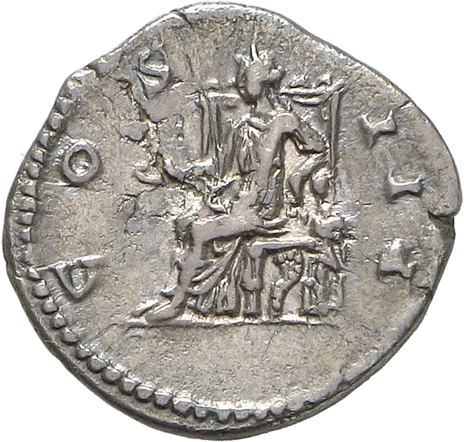 RIC II, Part 3 (second edition) Hadrian 3036 Hadrian reverse — Concordia seated left, holding patera and resting arm on st...