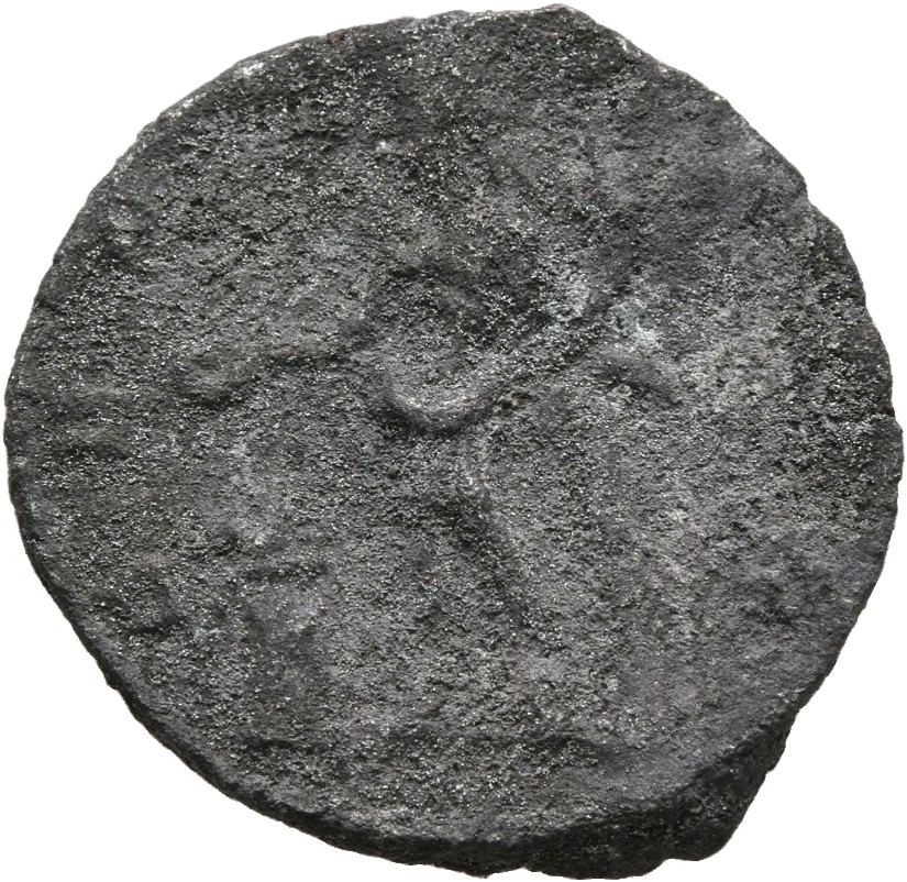 RIC II, Part 3 (second edition) Hadrian 3041 Hadrian reverse, Genius standing left, holding patera and cornucopia; to left...