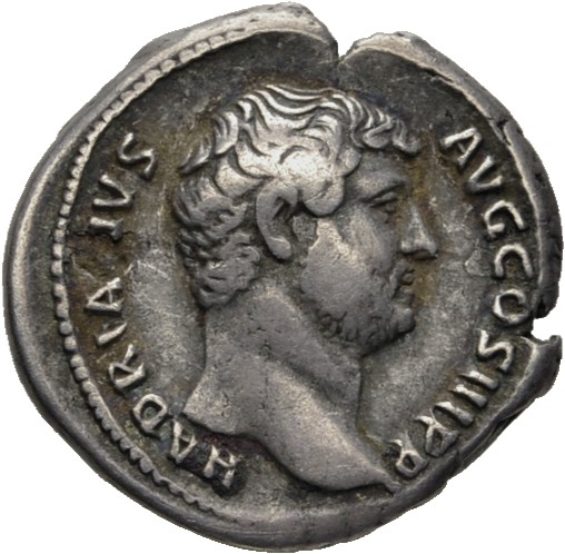 RIC II, Part 3 (second edition) Hadrian 3174 Hadrian obverse, Head of Hadrian, right
