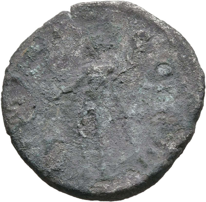 RIC II, Part 3 (second edition) Hadrian 358 Hadrian reverse, Bonus Eventus standing left, holding patera over lighted alta...