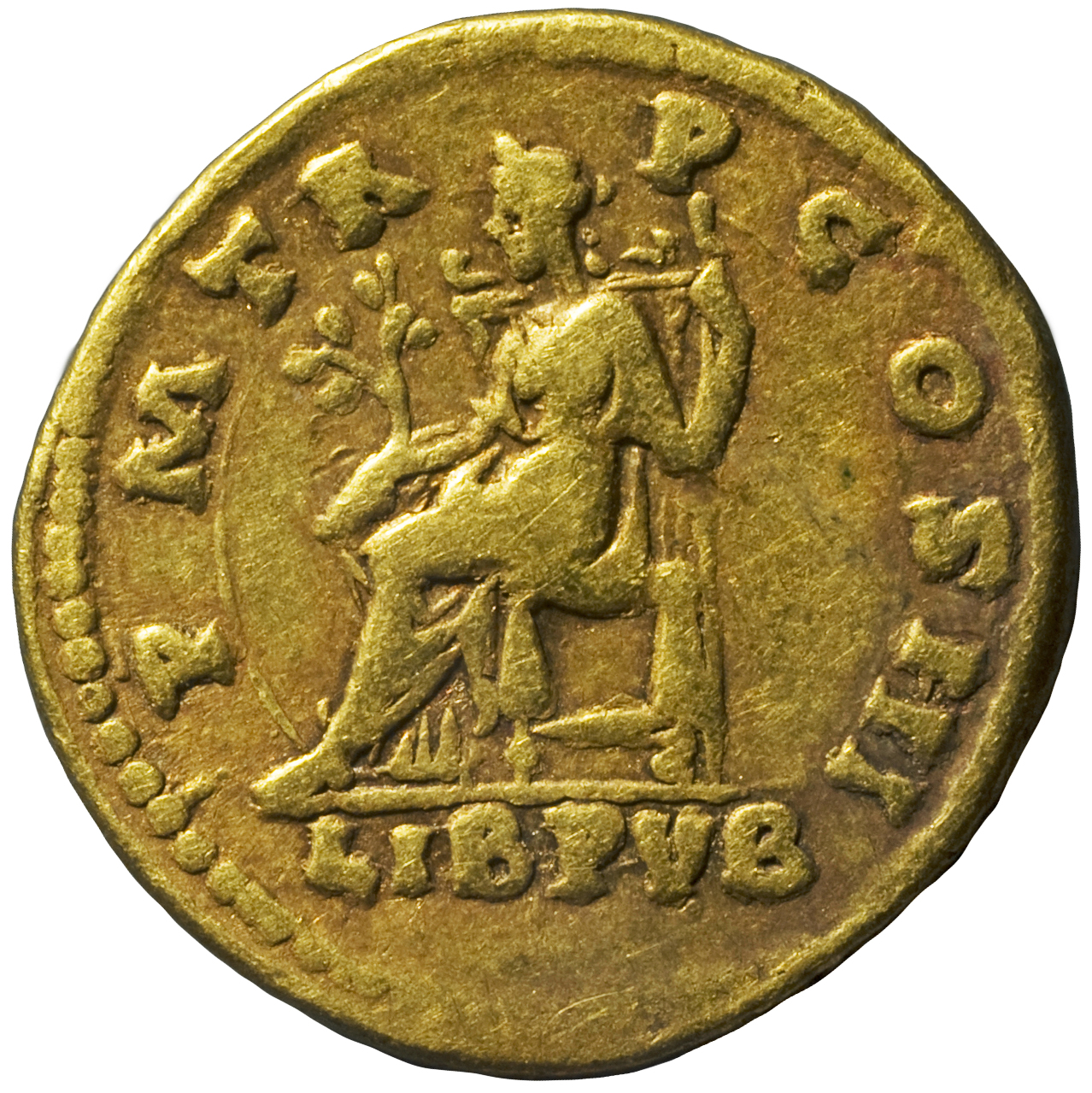 RIC II, Part 3 (second edition) Hadrian 361 Hadrian reverse, Libertas seated left, holding branch and sceptre