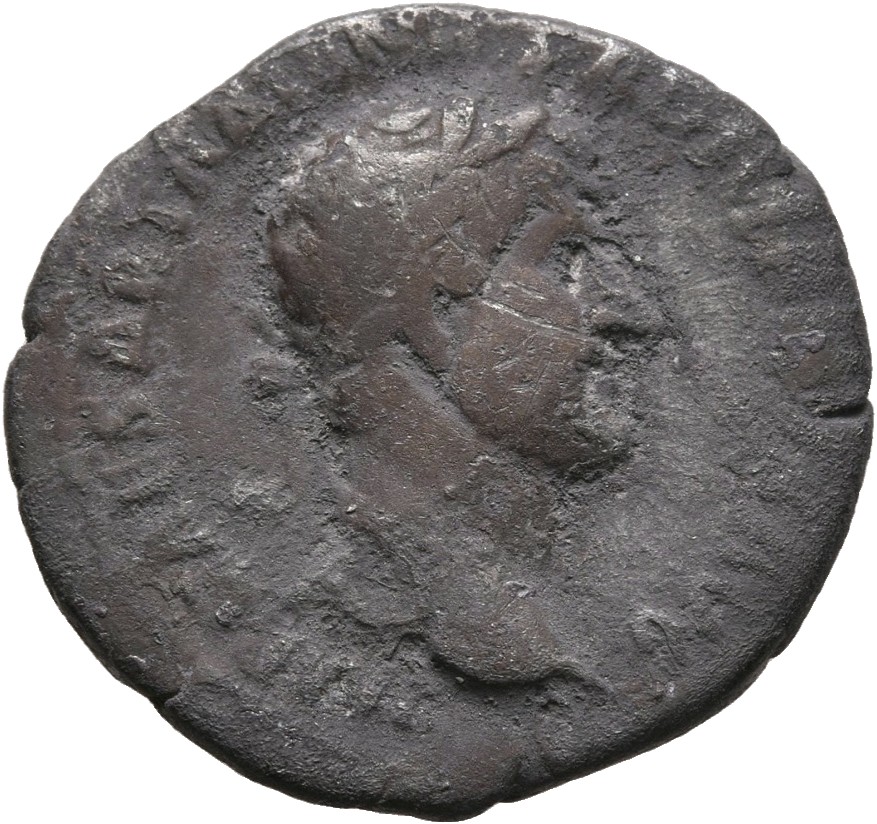 RIC II, Part 3 (second edition) Hadrian 363 Hadrian obverse, Head of Hadrian, laureate, right