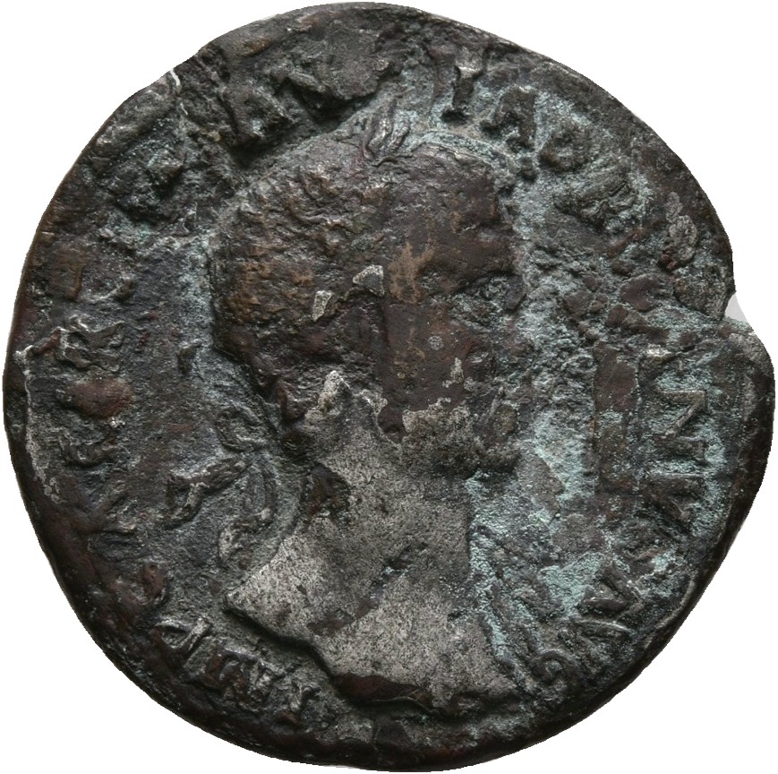RIC II, Part 3 (second edition) Hadrian 374 Hadrian obverse, Head of Hadrian, laureate, right
