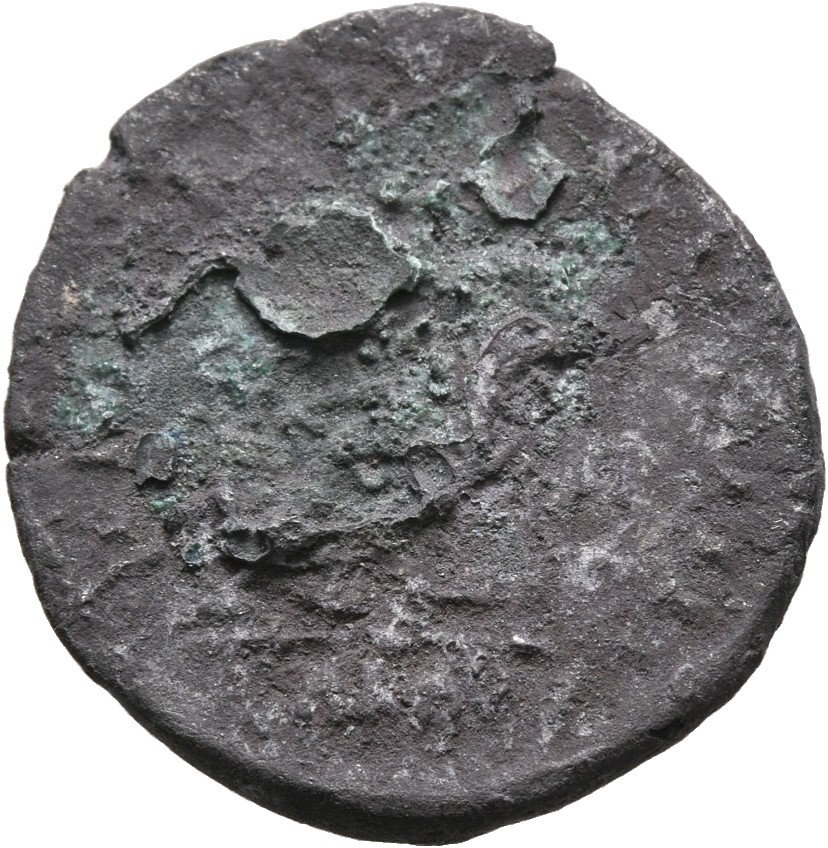 RIC II, Part 3 (second edition) Hadrian 374 Hadrian reverse, Salus seated left, holding out patera to feed snake; to left,...