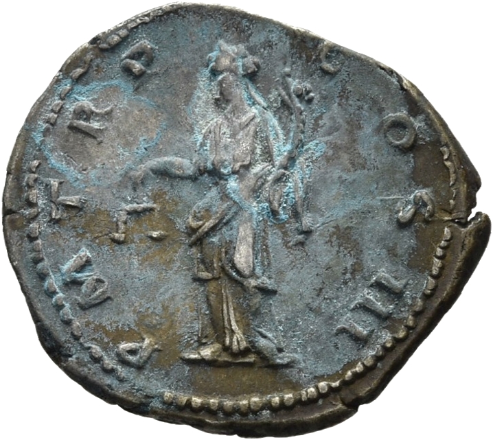 RIC II, Part 3 (second edition) Hadrian 385 Hadrian reverse, Aequitas-Moneta standing left, holding scales and cornucopia