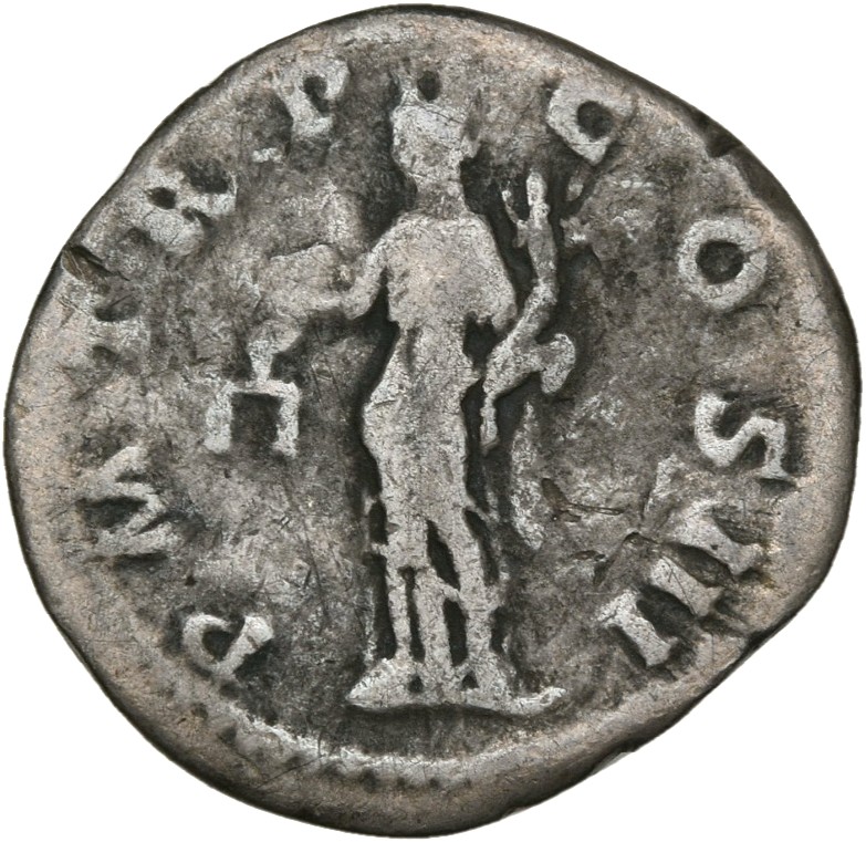 RIC II, Part 3 (second edition) Hadrian 387 Hadrian reverse, Aequitas-Moneta standing left, holding scales and cornucopia