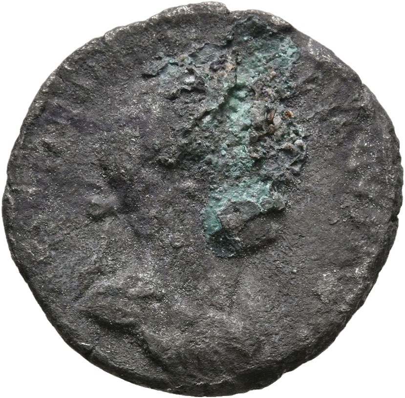RIC II, Part 3 (second edition) Hadrian 388 Hadrian obverse, Bust of Hadrian, laureate, cuirassed, cropped of pteryges, ri...