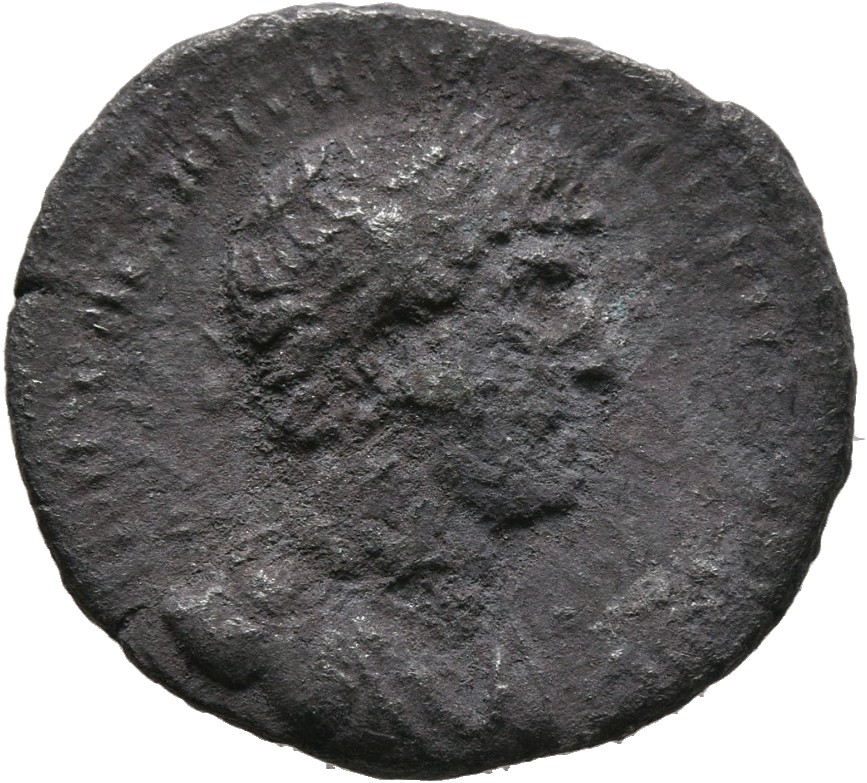 RIC II, Part 3 (second edition) Hadrian 389 Hadrian obverse, Bust of Hadrian, laureate, draped, right, viewed from front