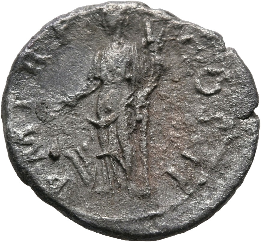 RIC II, Part 3 (second edition) Hadrian 392 Hadrian reverse, Fortuna, standing left, holding rudder and cornucopia, usuall...