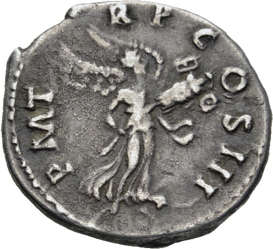 RIC II, Part 3 (second edition) Hadrian 396-402 Hadrian reverse, Victory flying right, holding trophy in both hands