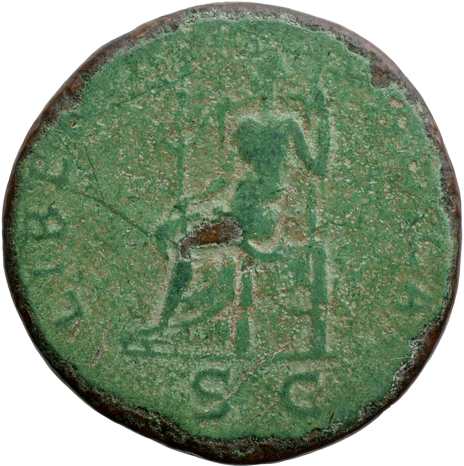 RIC II, Part 3 (second edition) Hadrian 423 Hadrian reverse, Libertas seated left, holding branch and sceptre