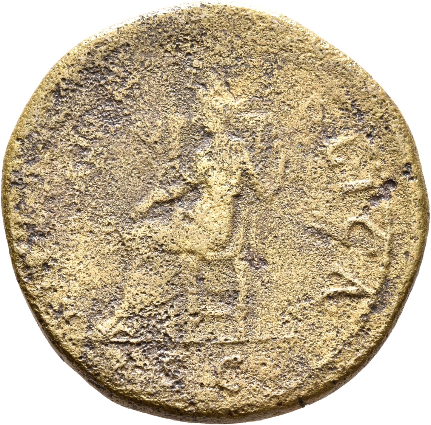 RIC II, Part 3 (second edition) Hadrian 424 Hadrian reverse, Libertas seated left, holding branch and sceptre