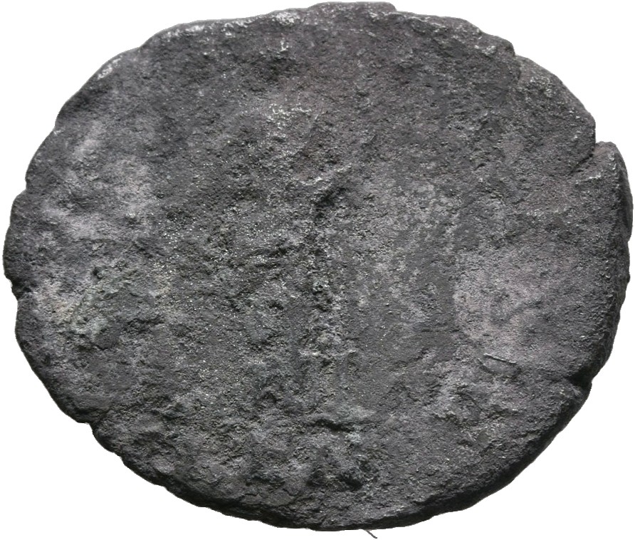 RIC II, Part 3 (second edition) Hadrian 497 Hadrian reverse, Clementia standing left, holding patera and sceptre; to left,...