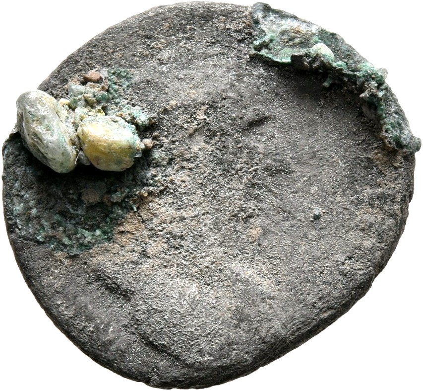 RIC II, Part 3 (second edition) Hadrian 53 Hadrian obverse, Bust of Hadrian, laureate, bare chest, traces of drapery on fa...