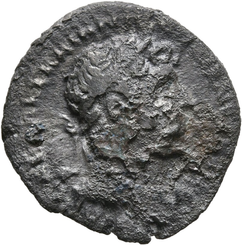 RIC II, Part 3 (second edition) Hadrian 549 Hadrian obverse, Head of Hadrian, laureate, right