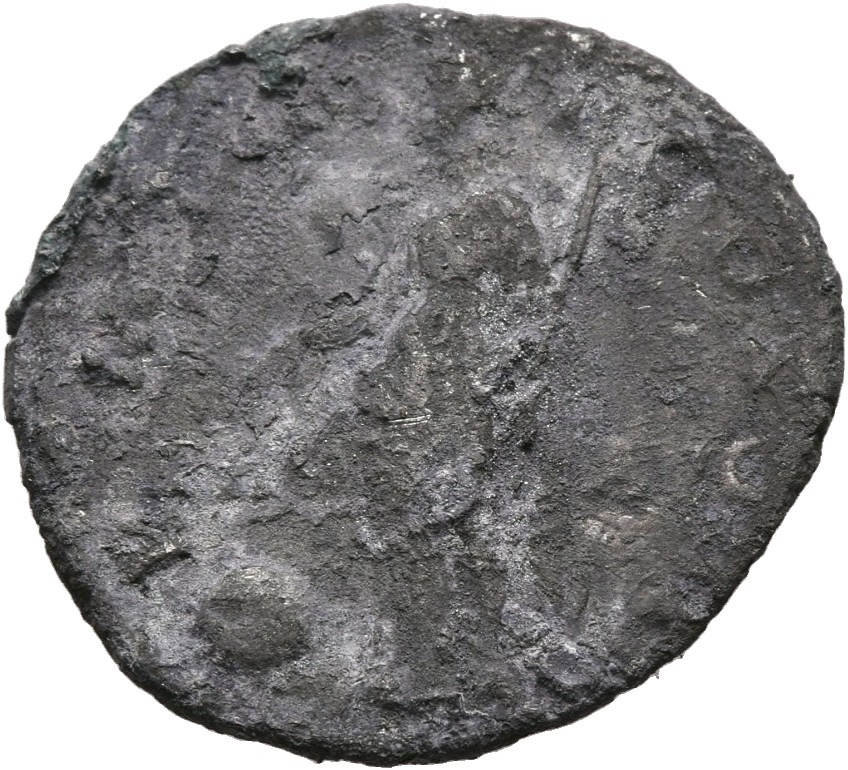 RIC II, Part 3 (second edition) Hadrian 556 Hadrian reverse, Providentia standing left, usually leaning on column, pointin...