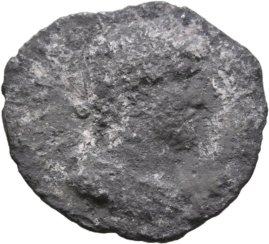 RIC II, Part 3 (second edition) Hadrian 570 Hadrian obverse, Bust of Hadrian, laureate, draped, right, viewed from front