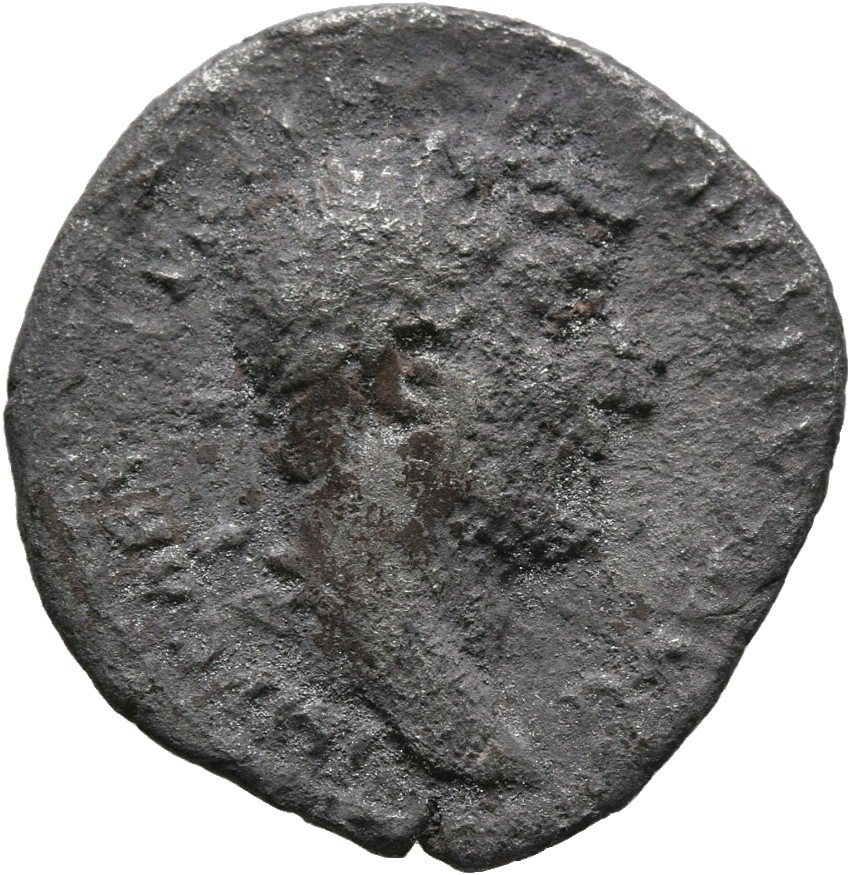 RIC II, Part 3 (second edition) Hadrian 591 Hadrian obverse, Head of Hadrian, laureate, right